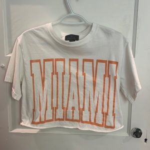 Cropped Orange Miami Top